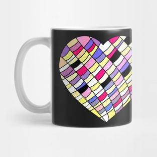 Heart with colorful pieces Mug